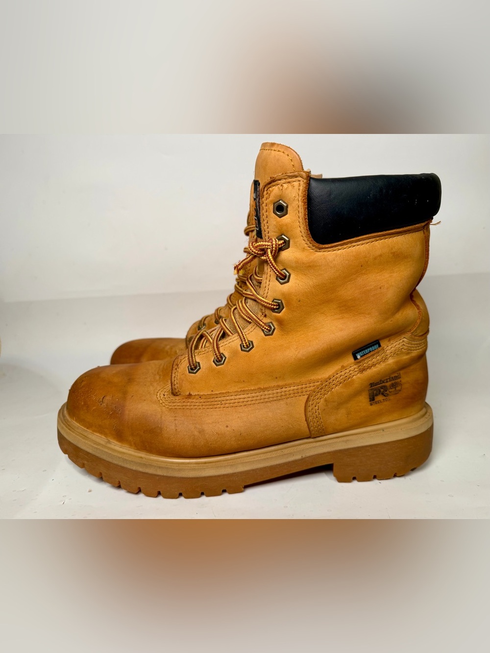Timberland PRO Direct Attach 8 Mens Wheat Steel Toe Waterproof Work Boots - 12 W